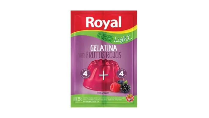 GELATINA LIGHT ROYAL X25G FRUTOS DEL BOSQUE
