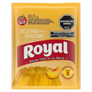 GELATINA ROYAL X25G DURAZNO